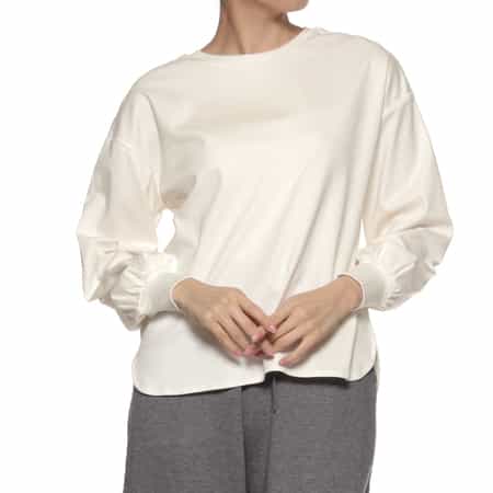 ウォッシャブル ボリュームスリーブデザインカットソー