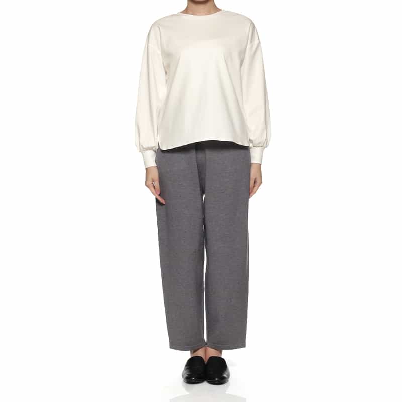 BARNEYS NEW YORK ウォッシャブル ボリュームスリーブデザインカットソー IVORY