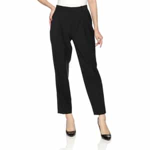 ウォッシャブル 2WAYストレッチ タック入りテーパードパンツ