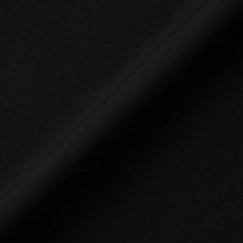 BARNEYS NEW YORK ウォッシャブル 2WAYストレッチ タック入りテーパードパンツ BLACK