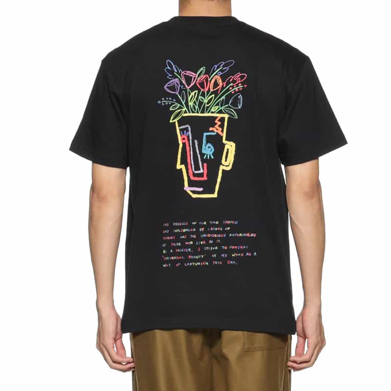 BARNEYS NEW YORK KAZUSA MATSUYAMA<カズサ マツヤマ> コラボレートTシャツ BLACK