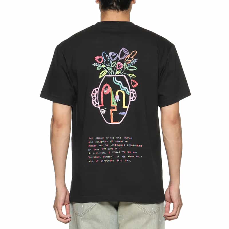 BARNEYS NEW YORK KAZUSA MATSUYAMA<カズサ マツヤマ> コラボレートTシャツ BLACK