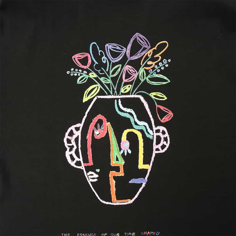 BARNEYS NEW YORK KAZUSA MATSUYAMA<カズサ マツヤマ> コラボレートTシャツ BLACK