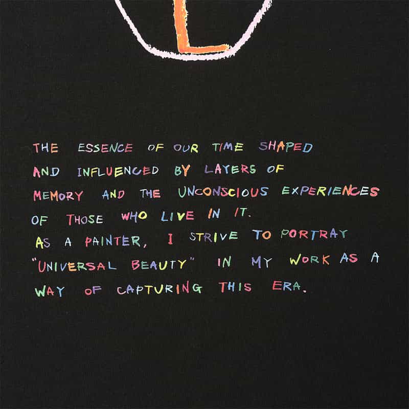 BARNEYS NEW YORK KAZUSA MATSUYAMA<カズサ マツヤマ> コラボレートTシャツ BLACK