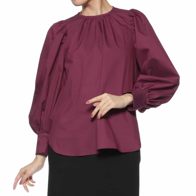 ウォッシャブル ボリュームスリーブ ブラウス