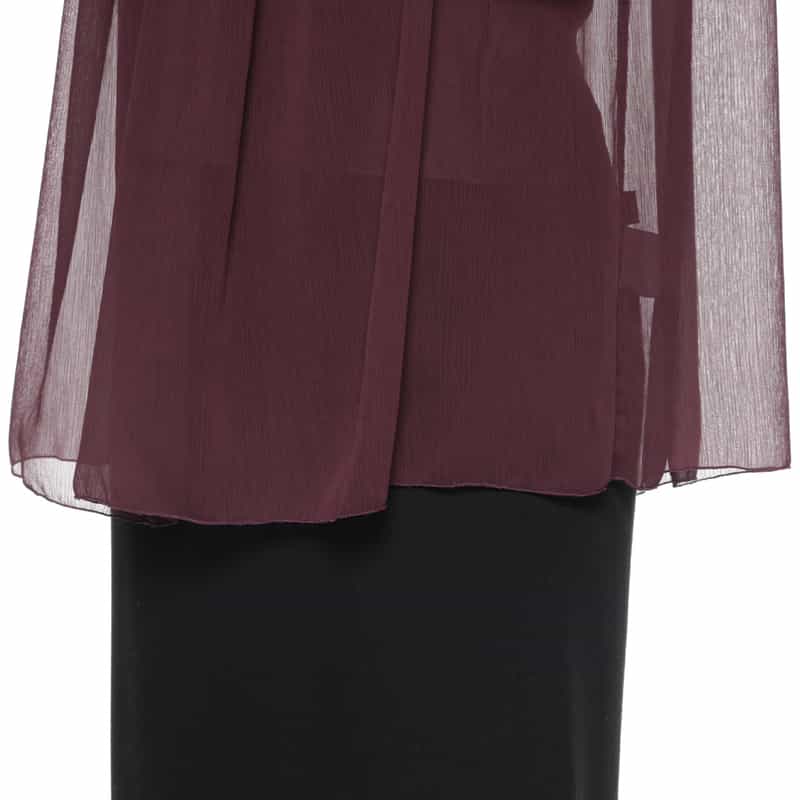 BARNEYS NEW YORK 異素材コンビネーション シアーブラウス （インナーキャミソール付き） PINK