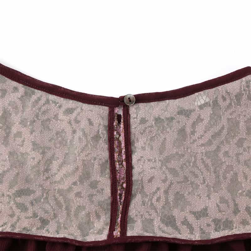 BARNEYS NEW YORK 異素材コンビネーション シアーブラウス （インナーキャミソール付き） PINK