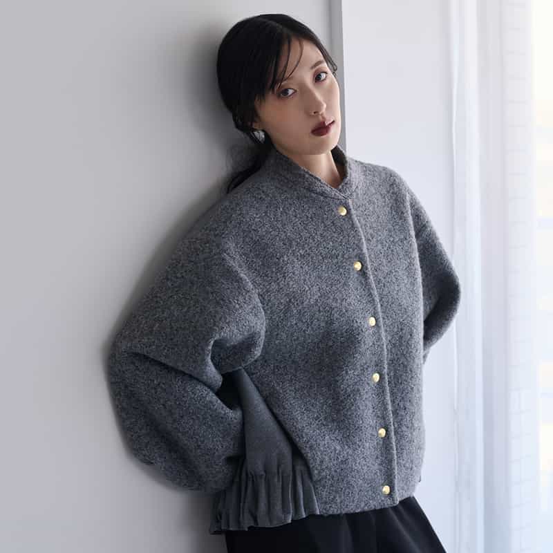 BARNEYS NEW YORK コンビネーション ブルゾン GRAY