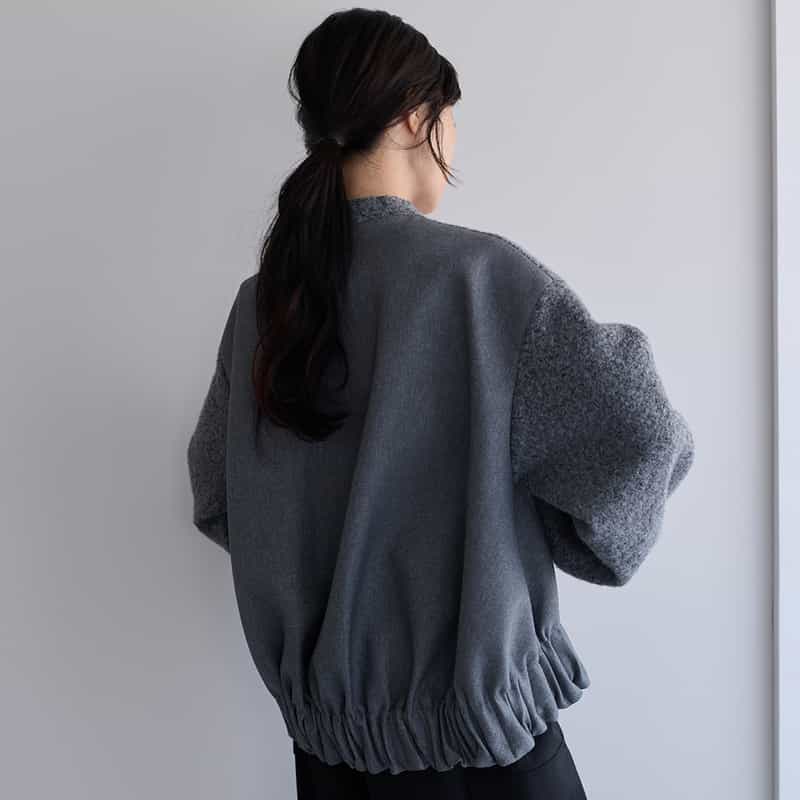 BARNEYS NEW YORK コンビネーション ブルゾン GRAY