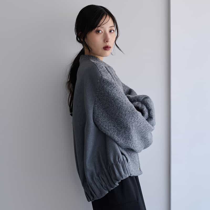 BARNEYS NEW YORK コンビネーション ブルゾン GRAY