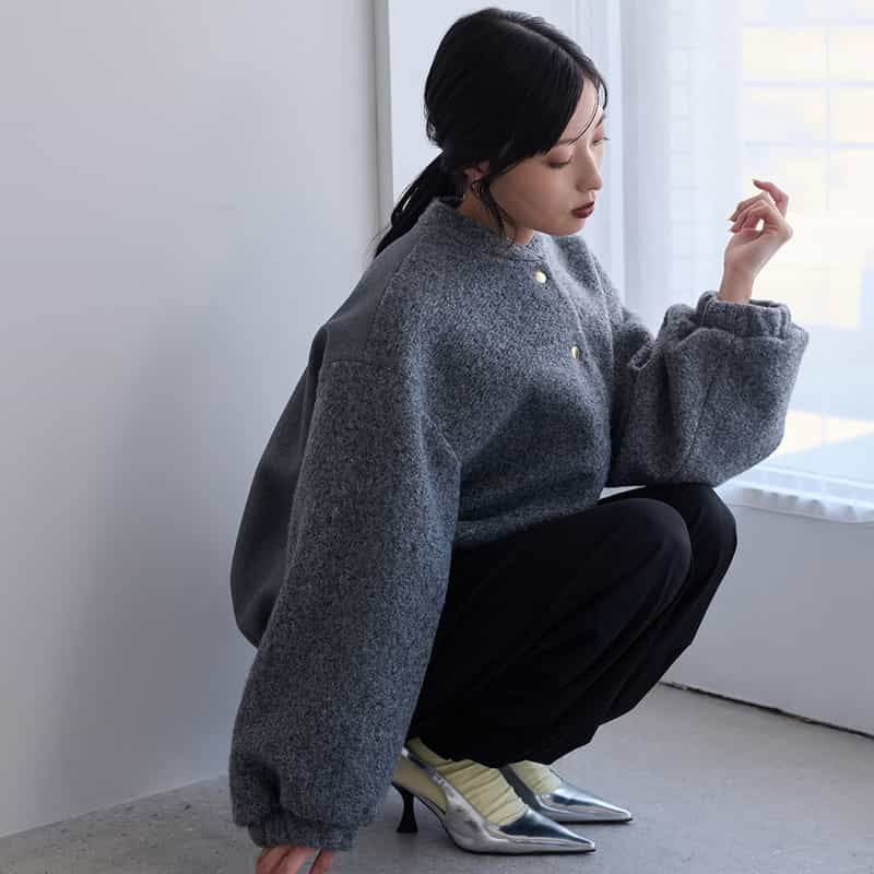 BARNEYS NEW YORK コンビネーション ブルゾン GRAY