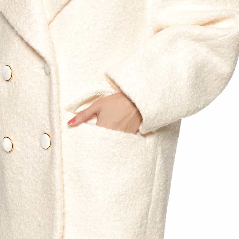 BARNEYS NEW YORK ブークレー ショートコート WHITE