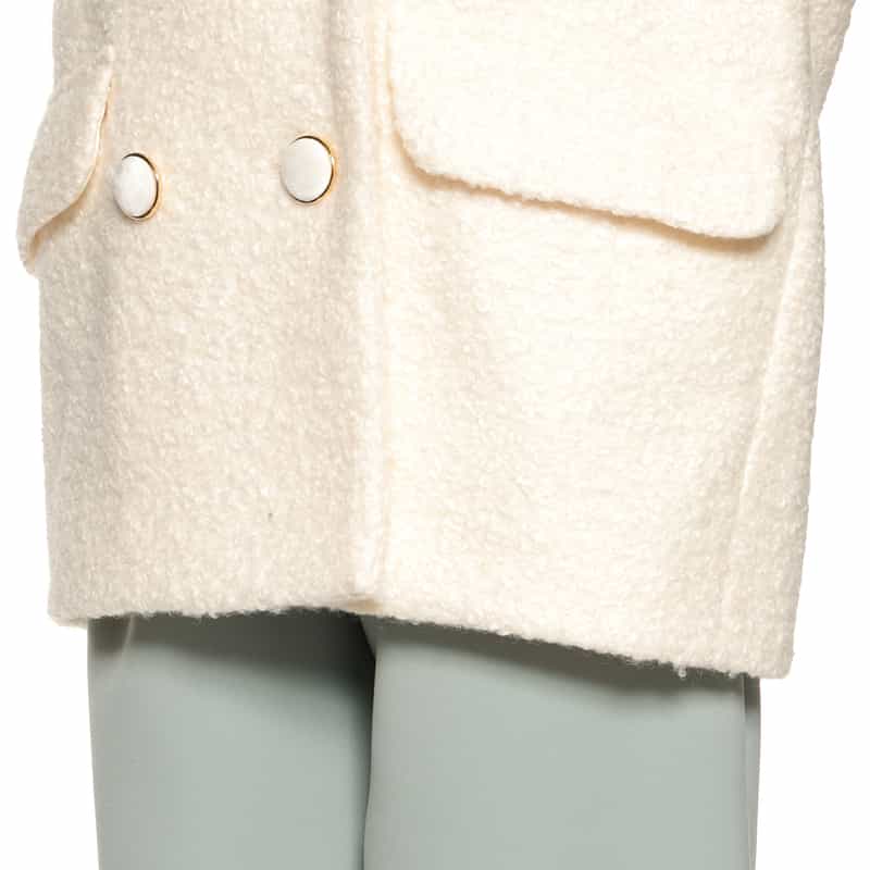 BARNEYS NEW YORK ブークレー ショートコート WHITE