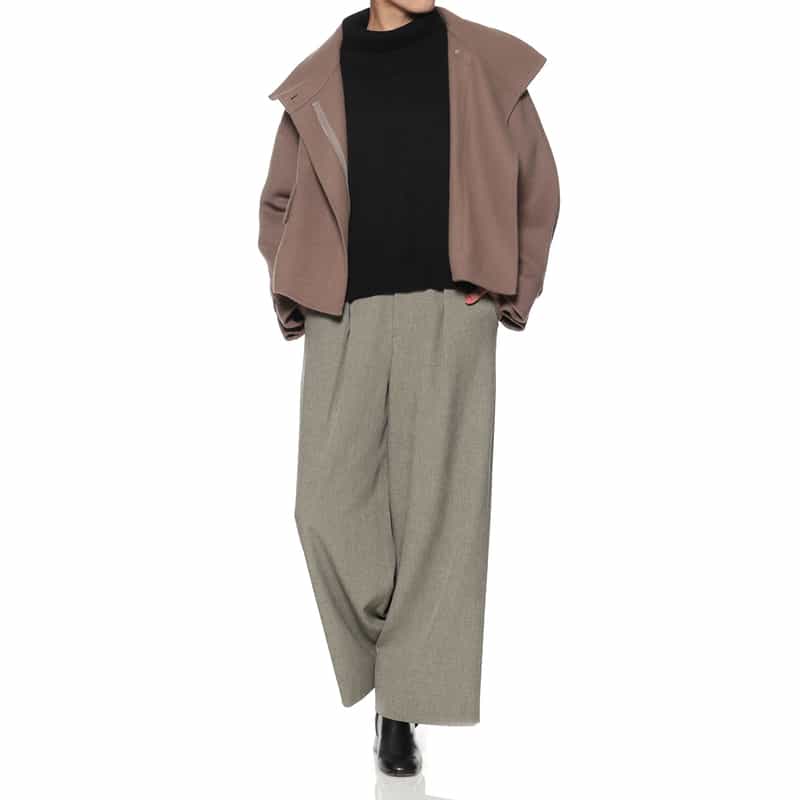 BARNEYS NEW YORK ワイドパンツ LIGHT GRAY