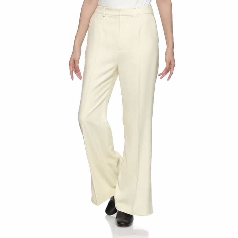 BARNEYS NEW YORK ブーツカットパンツ WHITE