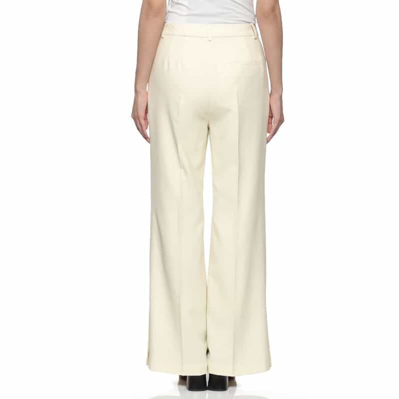 BARNEYS NEW YORK ブーツカットパンツ WHITE