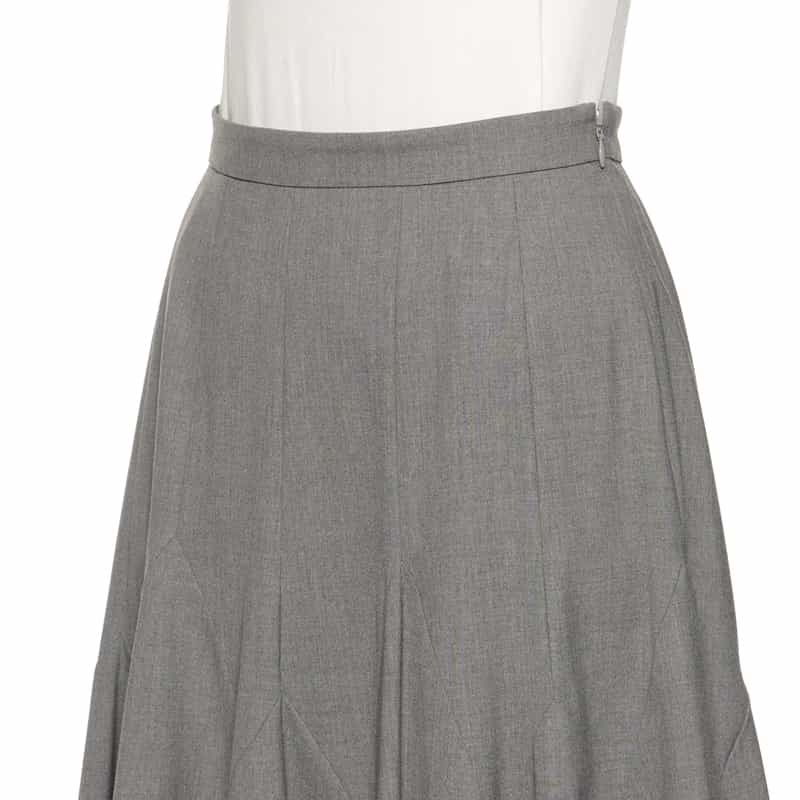 BARNEYS NEW YORK パネルライン フレアスカート LIGHT GRAY