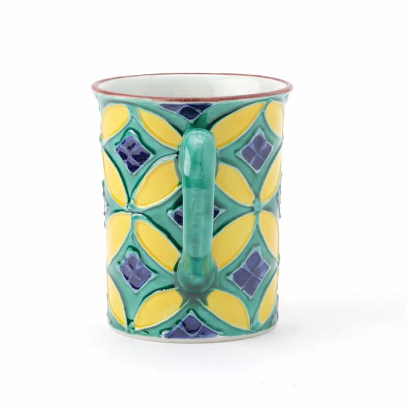 洸春陶苑 洸春陶苑＜コウシュントウエン＞ バーニーズ　ニューヨーク限定 清水焼 青交趾七宝マグカップ GREEN