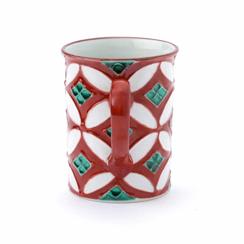 洸春陶苑 洸春陶苑＜コウシュントウエン＞ バーニーズ　ニューヨーク限定 清水焼 赤交趾七宝マグカップ RED