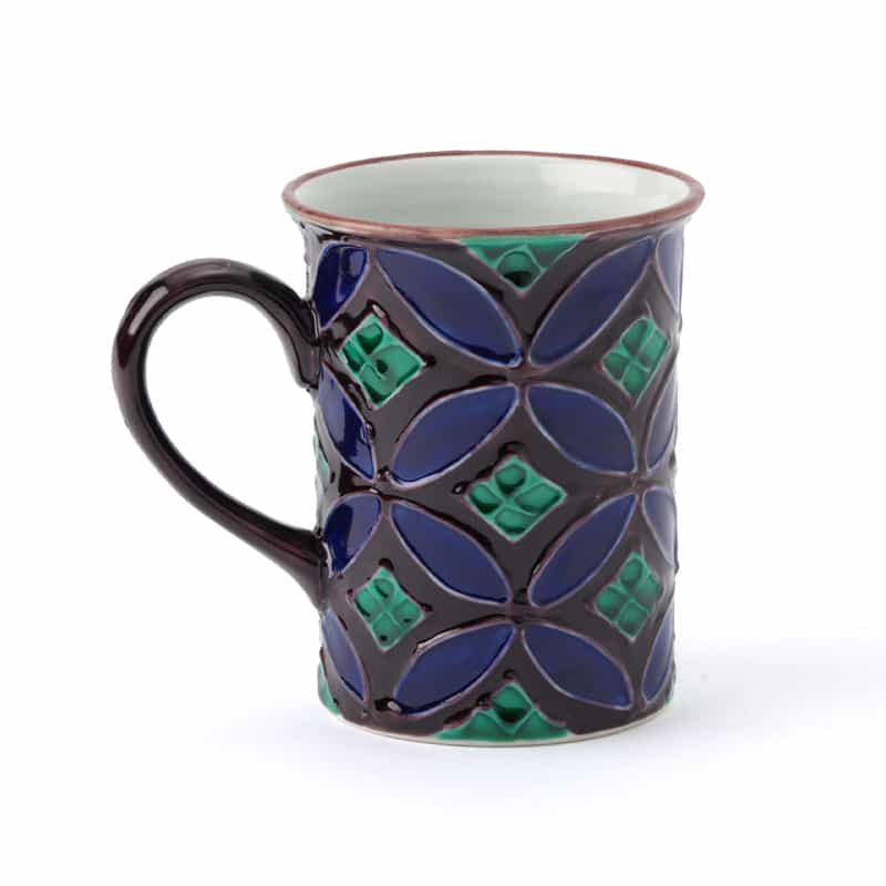 洸春陶苑 洸春陶苑＜コウシュントウエン＞ バーニーズ　ニューヨーク限定 清水焼 紫交趾七宝マグカップ WINE