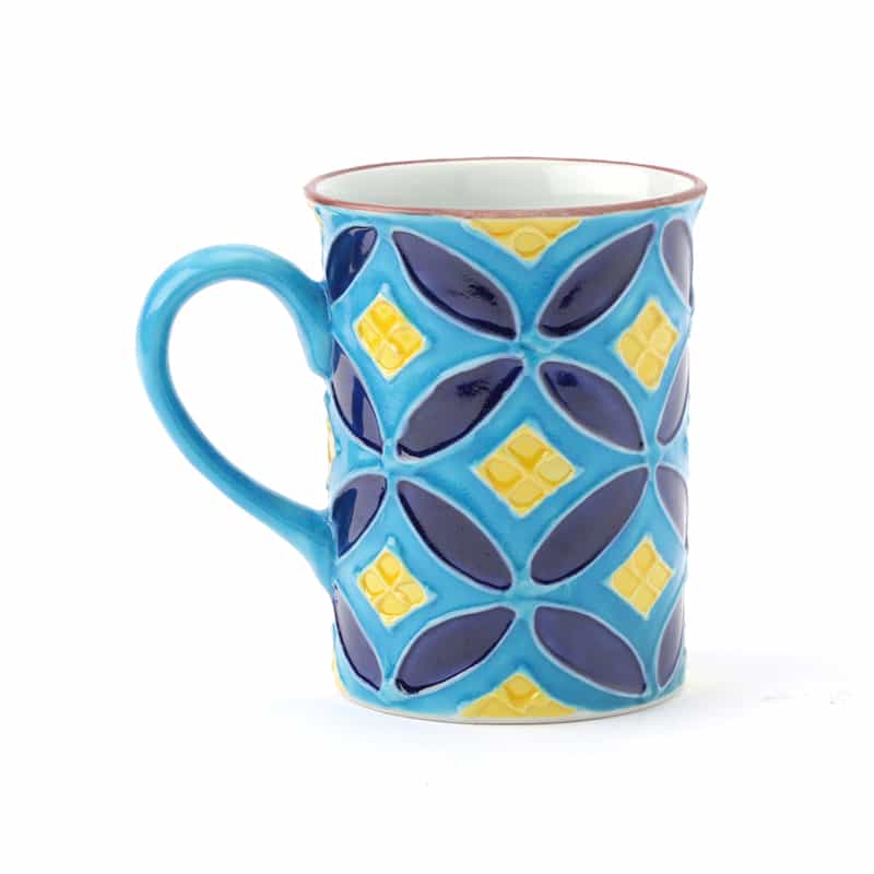 洸春陶苑 洸春陶苑＜コウシュントウエン＞ バーニーズ　ニューヨーク限定 清水焼 浅葱交趾七宝マグカップ BLUE