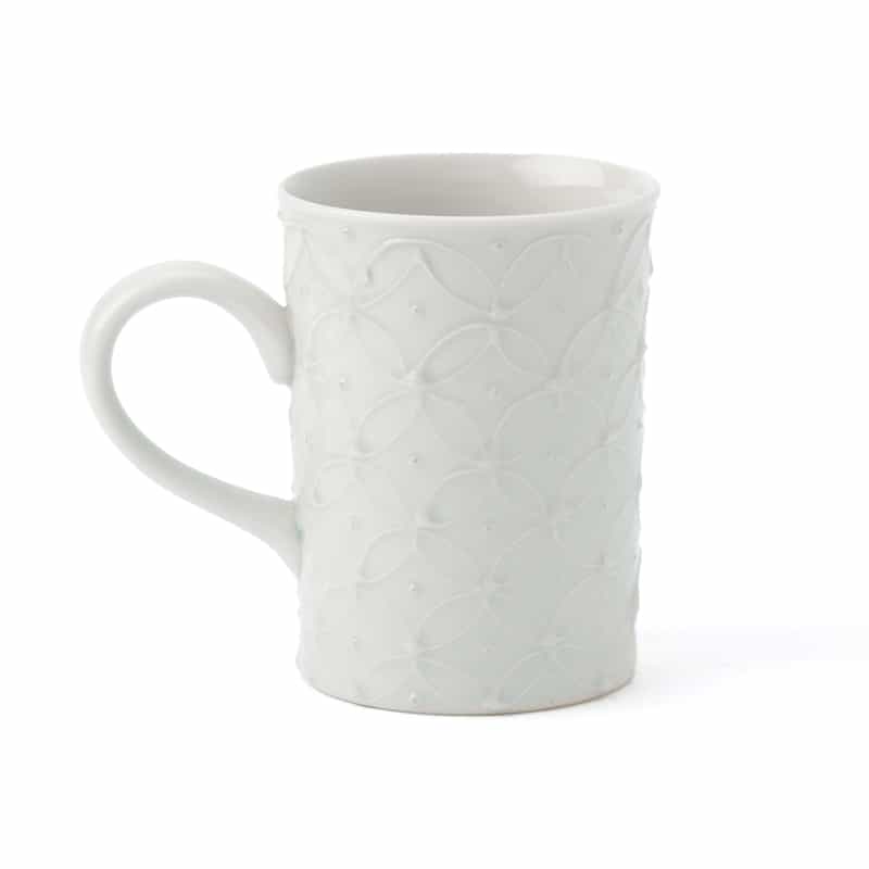 洸春陶苑 洸春陶苑＜コウシュントウエン＞ バーニーズ　ニューヨーク限定 清水焼 白いっちん七宝マグカップ WHITE