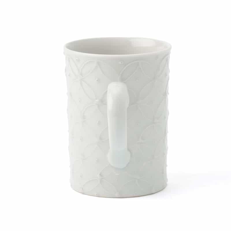 洸春陶苑 洸春陶苑＜コウシュントウエン＞ バーニーズ　ニューヨーク限定 清水焼 白いっちん七宝マグカップ WHITE