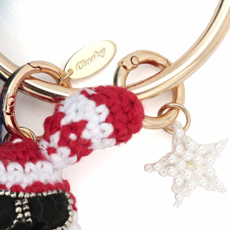 CLASKY CLASKY＜クラスキー＞ バーニーズ　ニューヨーク限定 ファーチャーム LT BLUE