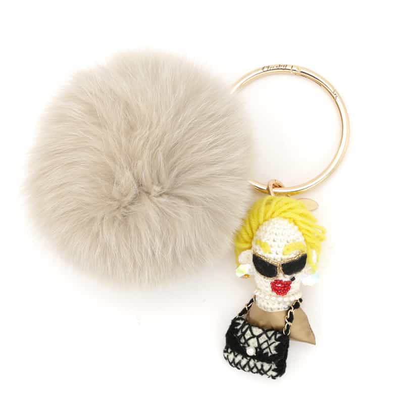 CHANEL ピンク ファー チャーム CLASKY＜クラスキー＞ バーニーズ ニューヨーク限定 ファー