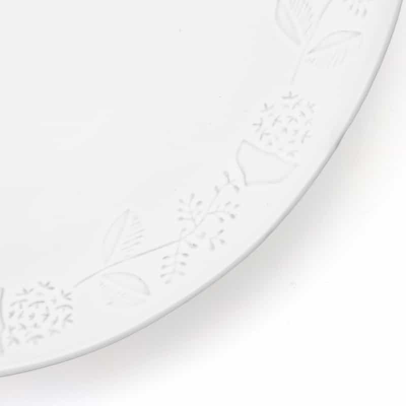 POTPURRI POTPURRI＜ポトペリー＞ レリーフプレート（LL） WHITE