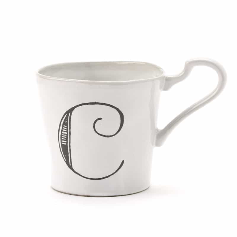 POTPURRI POTPURRI＜ポトペリー＞ バーニーズニューヨーク限定 マグカップ "C" WHITE
