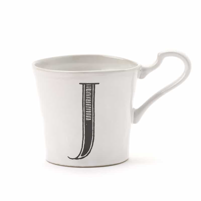 POTPURRI POTPURRI＜ポトペリー＞ バーニーズニューヨーク限定 マグカップ "J" WHITE