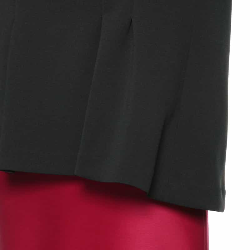 BARNEYS NEW YORK 襟付きスキューバニットプルオーバー BLACK