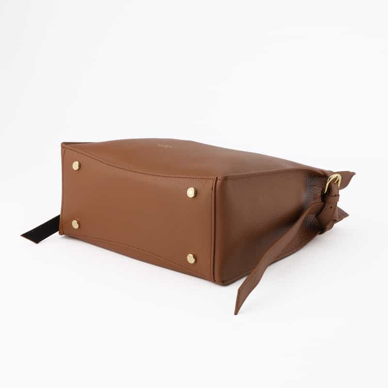 VIOLAD’ORO VIOLAD’ORO ＜ヴィオラドーロ＞ ミニトートバッグ BROWN