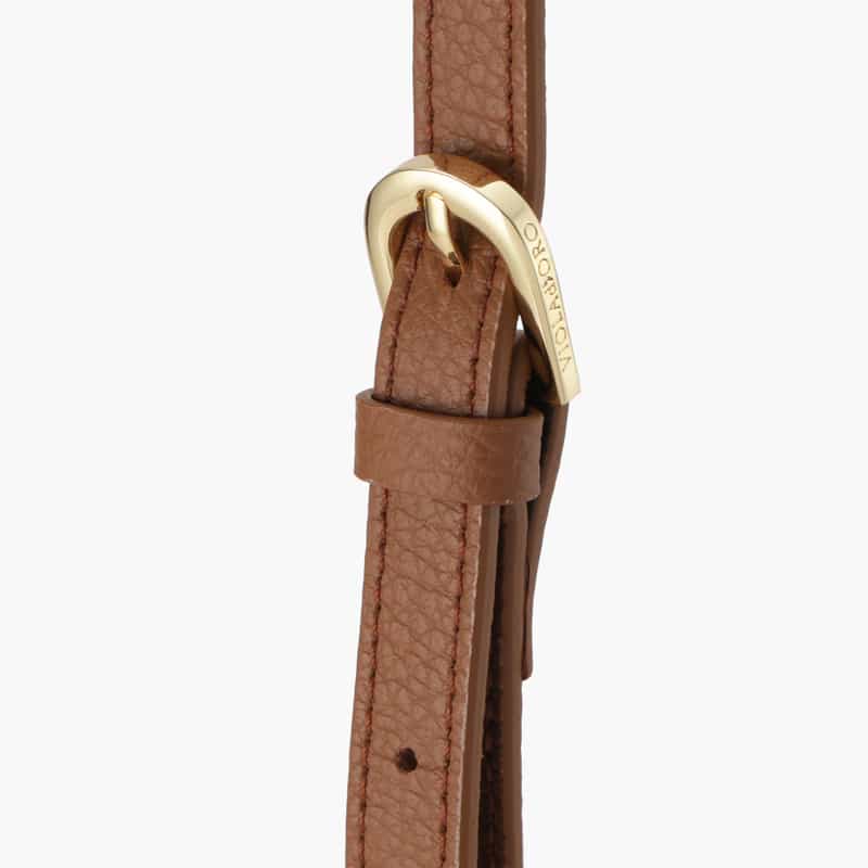 VIOLAD’ORO VIOLAD’ORO ＜ヴィオラドーロ＞ ミニトートバッグ BROWN