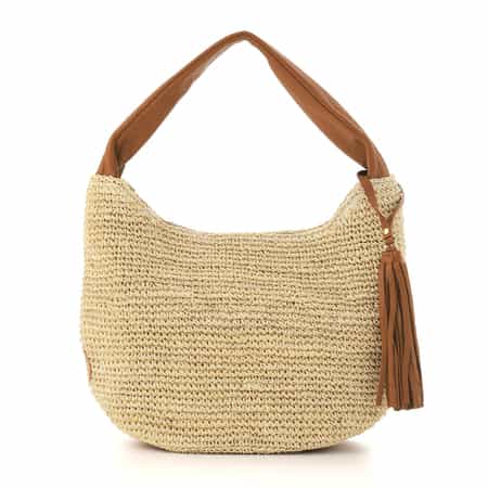 VIOLAD’ORO ＜ヴィオラドーロ＞ アバカ素材 ワンハンドルバッグ