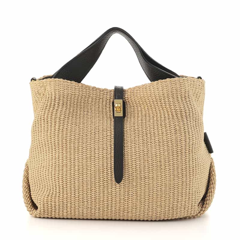 VIOLAD’ORO ＜ヴィオラドーロ＞ 異素材コンビネーション ミニトートバッグ