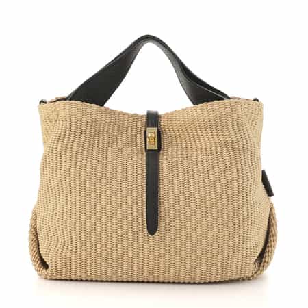 VIOLAD’ORO ＜ヴィオラドーロ＞ 異素材コンビネーション ミニトートバッグ