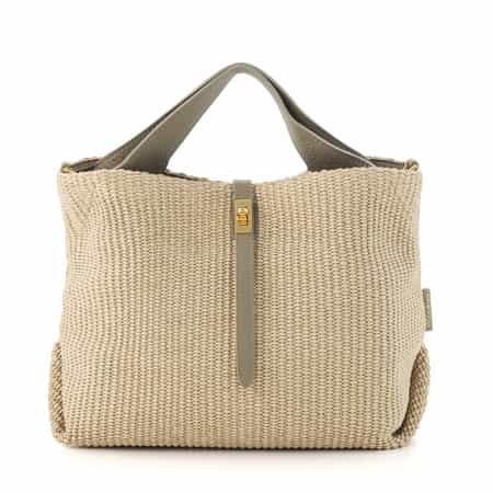 VIOLAD’ORO ＜ヴィオラドーロ＞ 異素材コンビネーション ミニトートバッグ