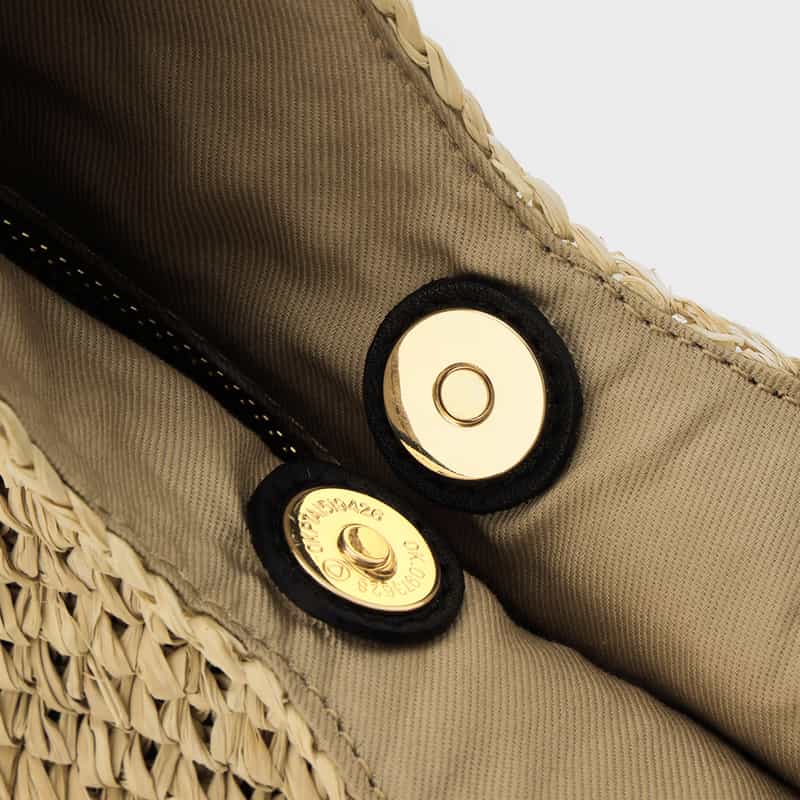 VIOLAD’ORO VIOLAD’ORO ＜ヴィオラドーロ＞ ラフィア素材 ワンハンドルショルダーバッグ BEIGE