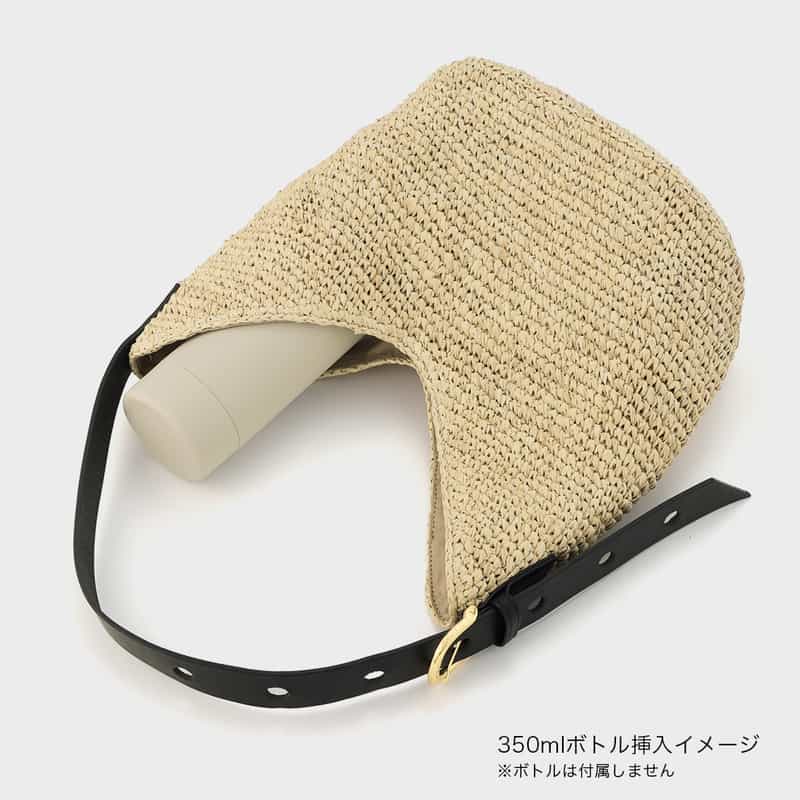 VIOLAD’ORO VIOLAD’ORO ＜ヴィオラドーロ＞ ラフィア素材 ワンハンドルショルダーバッグ BEIGE