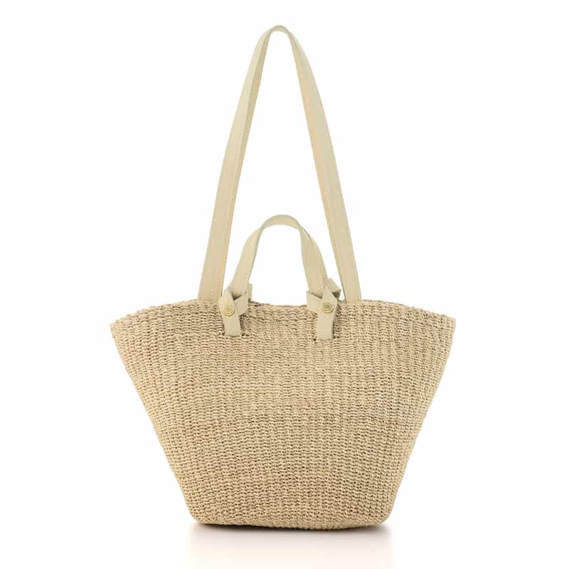 VIOLAD’ORO ＜ヴィオラドーロ＞ アバカ素材 2ハンドルトートバッグ