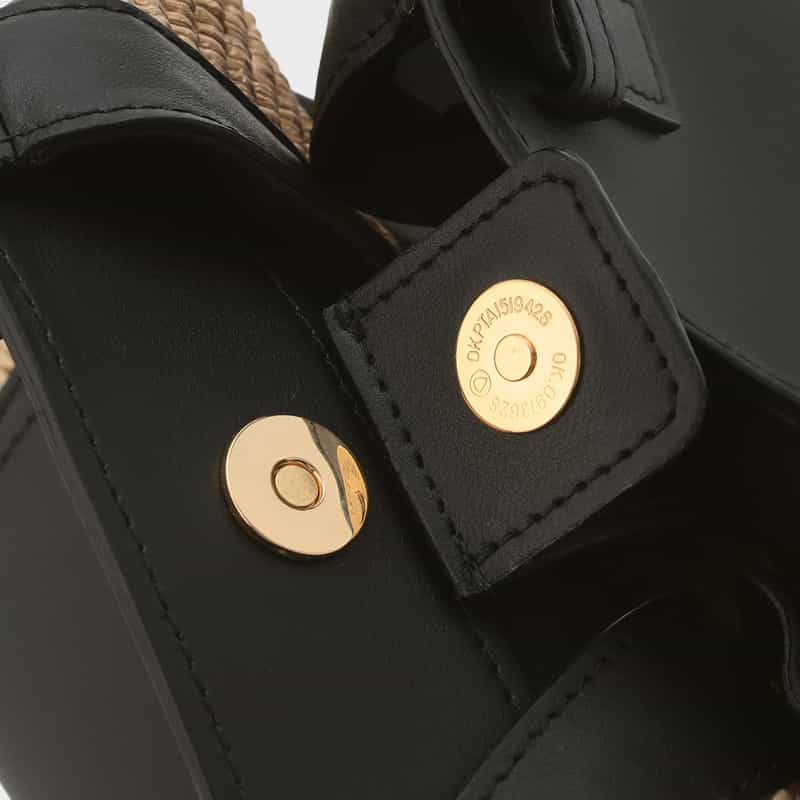 VIOLAD’ORO VIOLAD’ORO ＜ヴィオラドーロ＞ 異素材コンビネーションハンドバッグ BEIGE