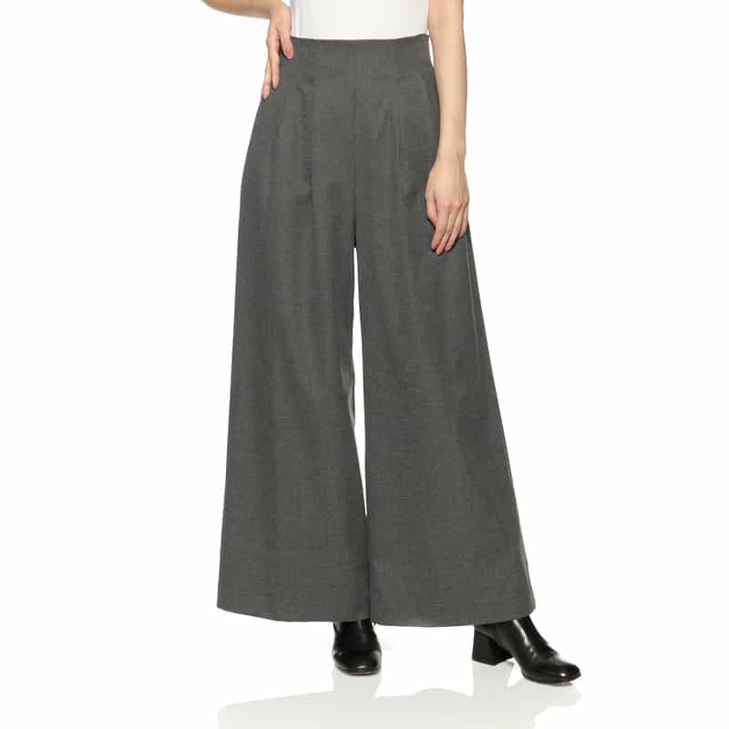 BARNEYS NEW YORK セットアップ ツイル素材  タックパンツ GRAY