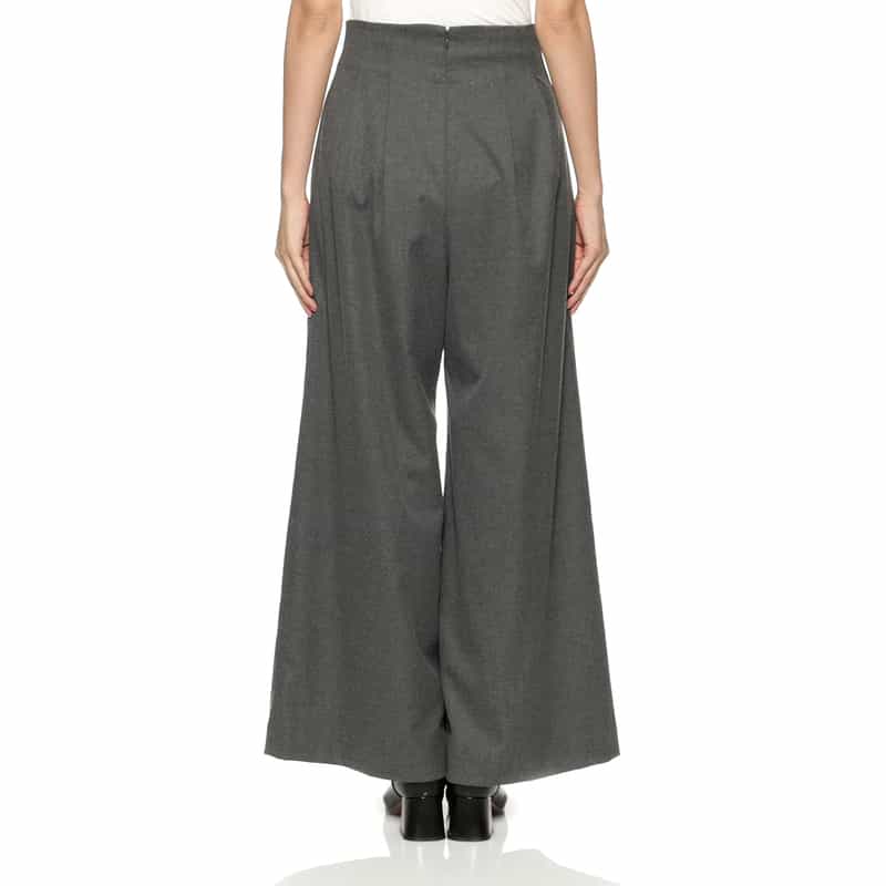 BARNEYS NEW YORK セットアップ ツイル素材  タックパンツ GRAY