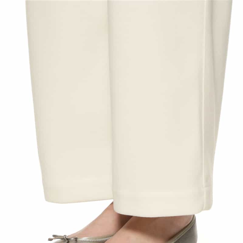 BARNEYS NEW YORK セットアップ ジャージー素材ワイドパンツ WHITE