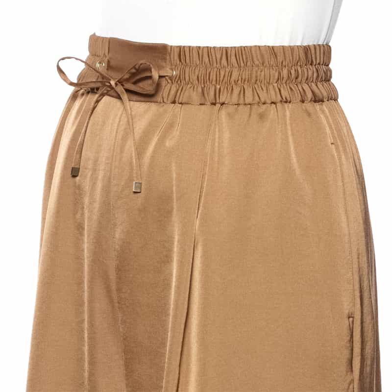 BARNEYS NEW YORK ウォッシャブル ドローストリング カーゴパンツ CAMEL