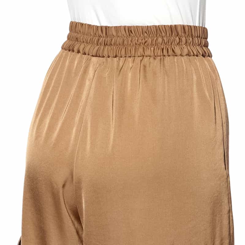 BARNEYS NEW YORK ウォッシャブル ドローストリング カーゴパンツ CAMEL