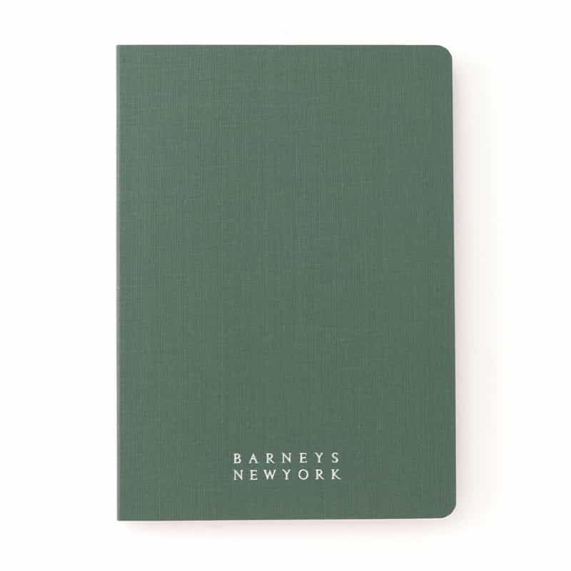 BARNEYS NEW YORK 天金加工ノートブック GREEN