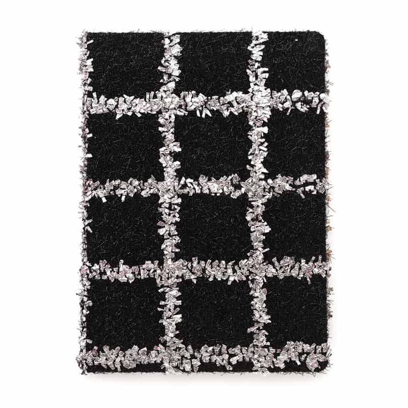 BARNEYS NEW YORK ツイード素材 天金加工ノートブック BLACK